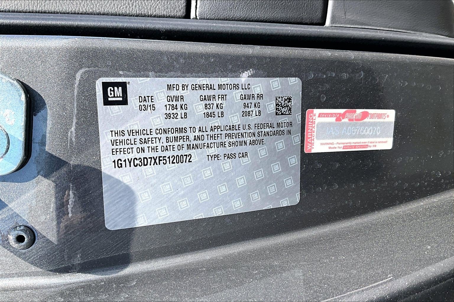 2015 Chevrolet Corvette 2LT