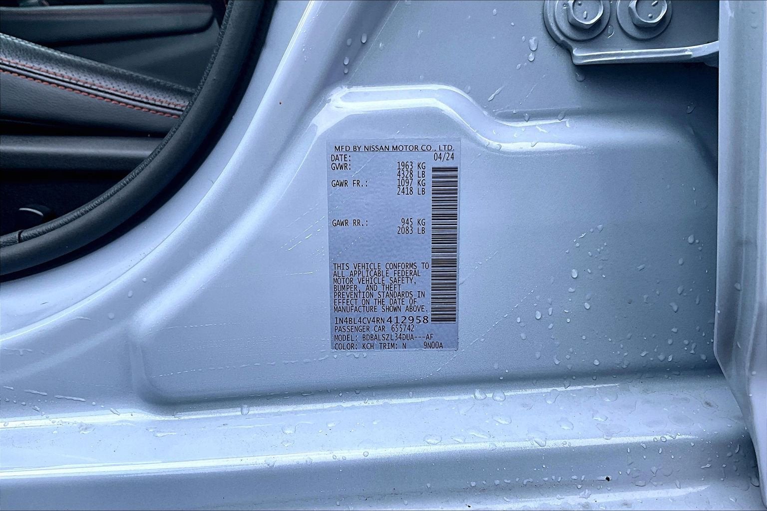 2024 Nissan Altima 2.5 SR