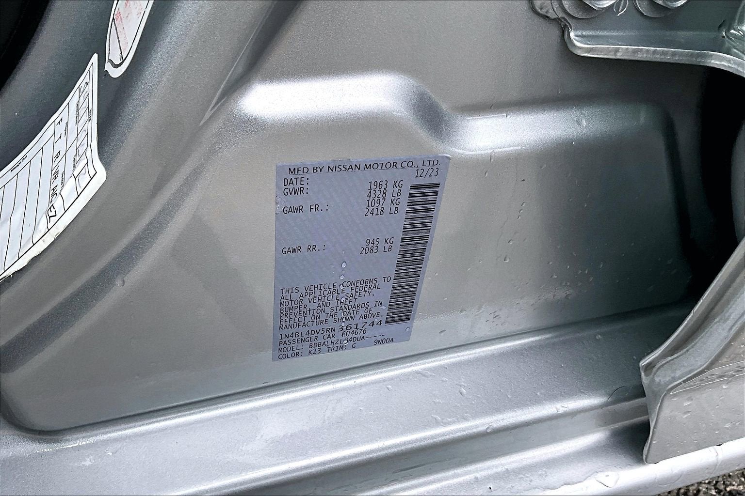 2024 Nissan Altima 2.5 SV