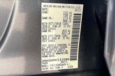 2021 Nissan Titan PRO-4X