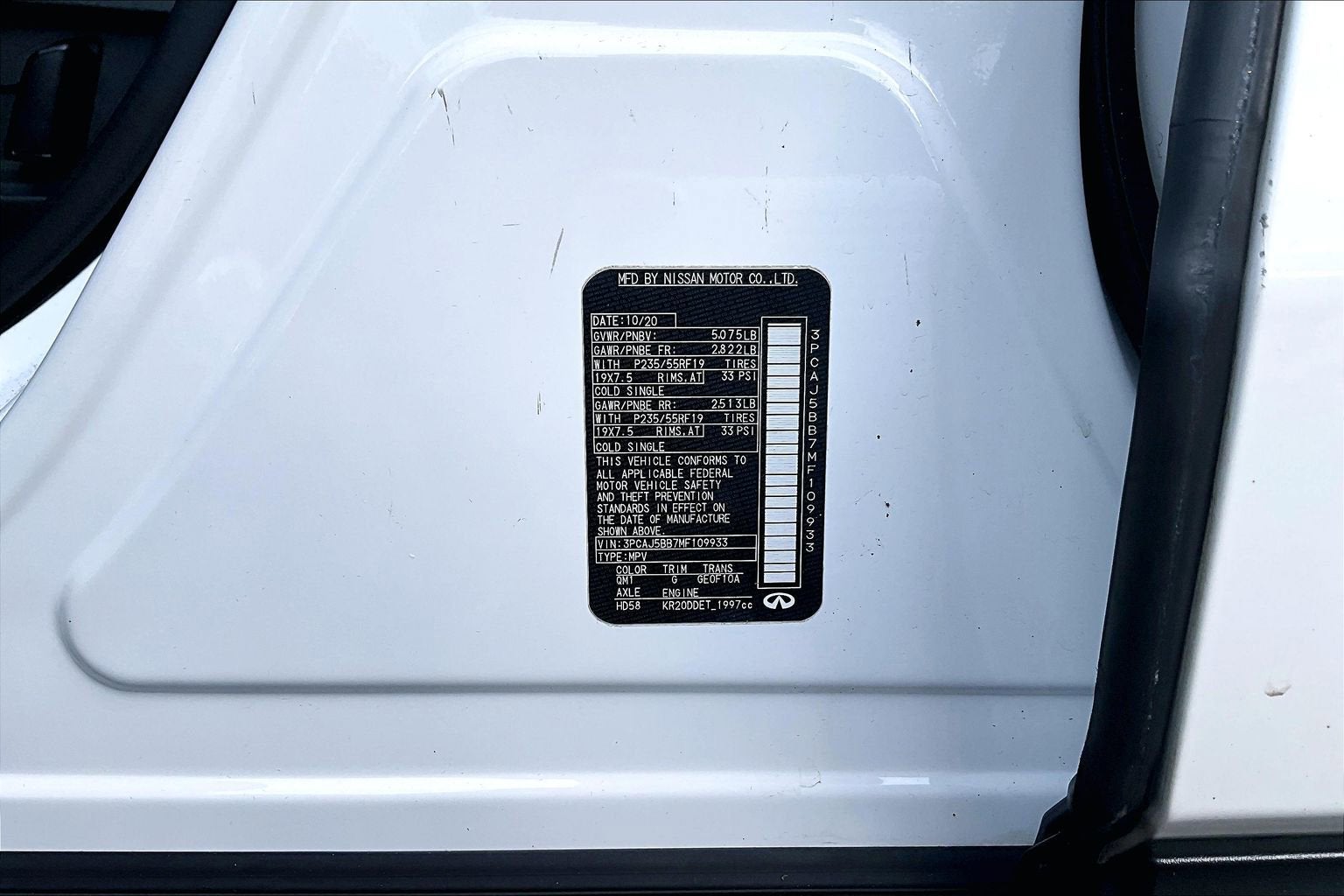 2021 INFINITI QX50 LUXE