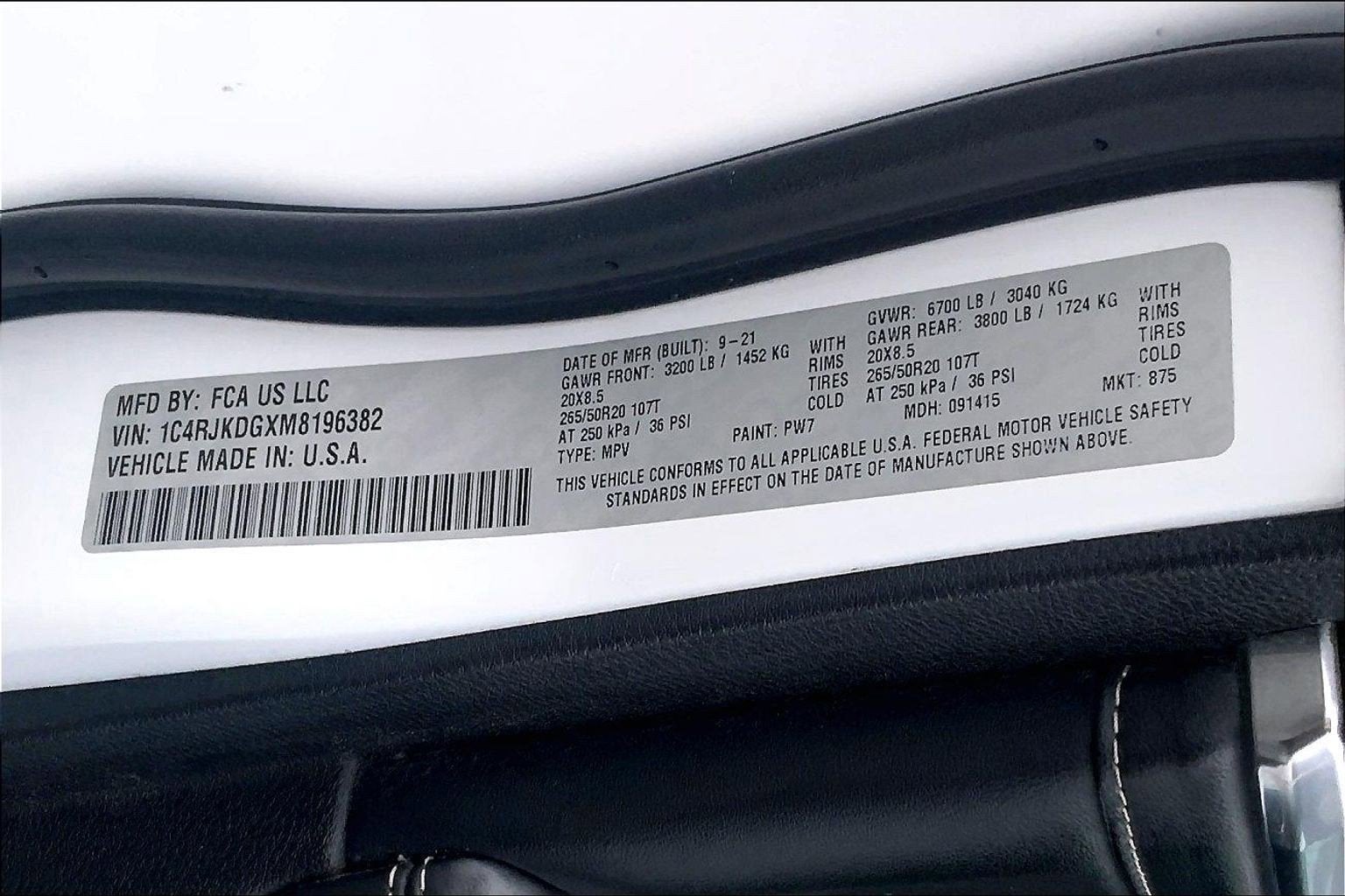 2021 Jeep Grand Cherokee L Overland 4x4