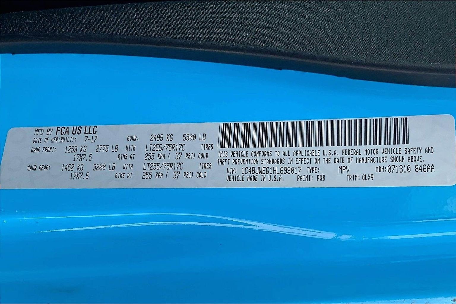 2017 Jeep Wrangler Unlimited Chief Edition