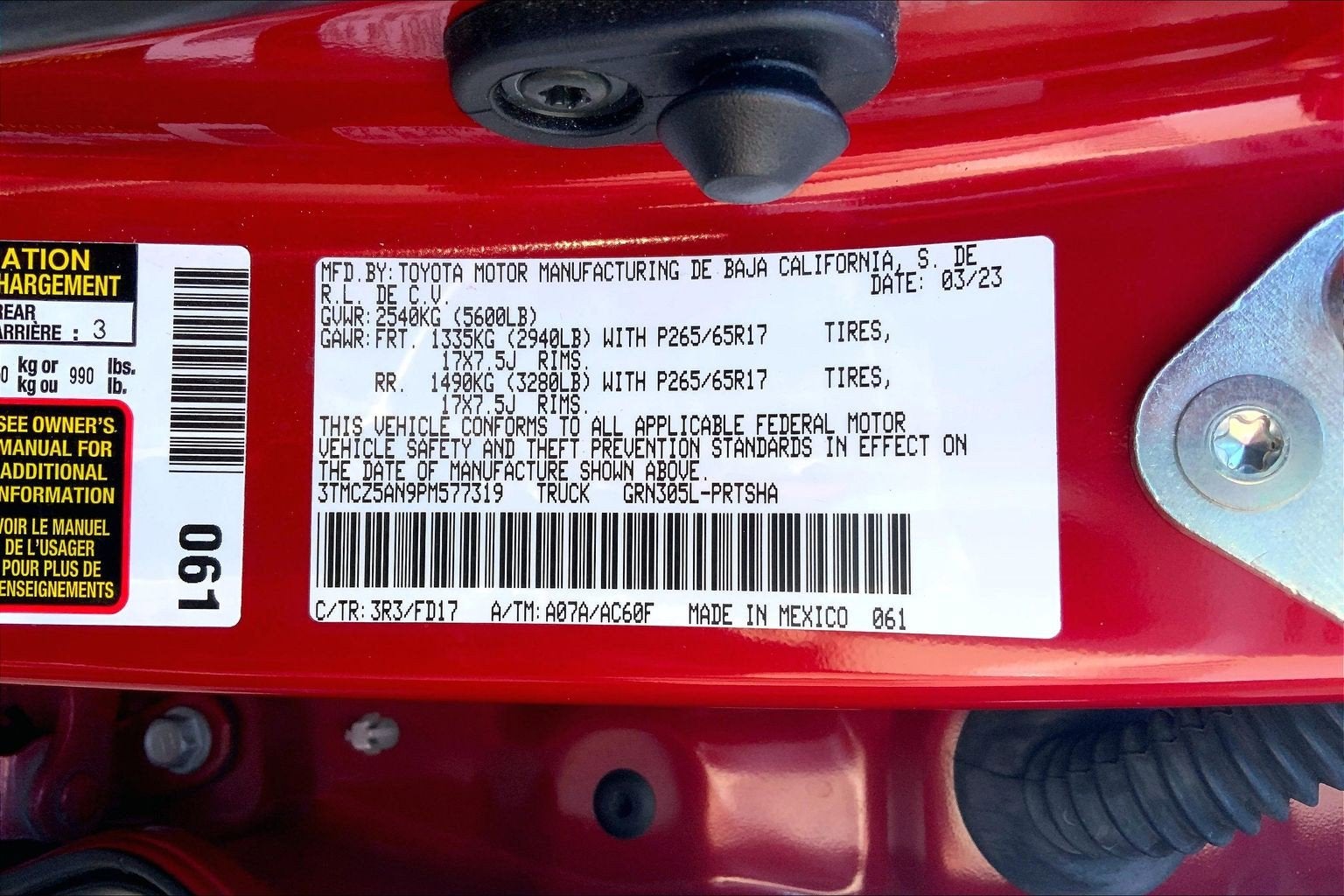 2023 Toyota Tacoma 4WD SR5