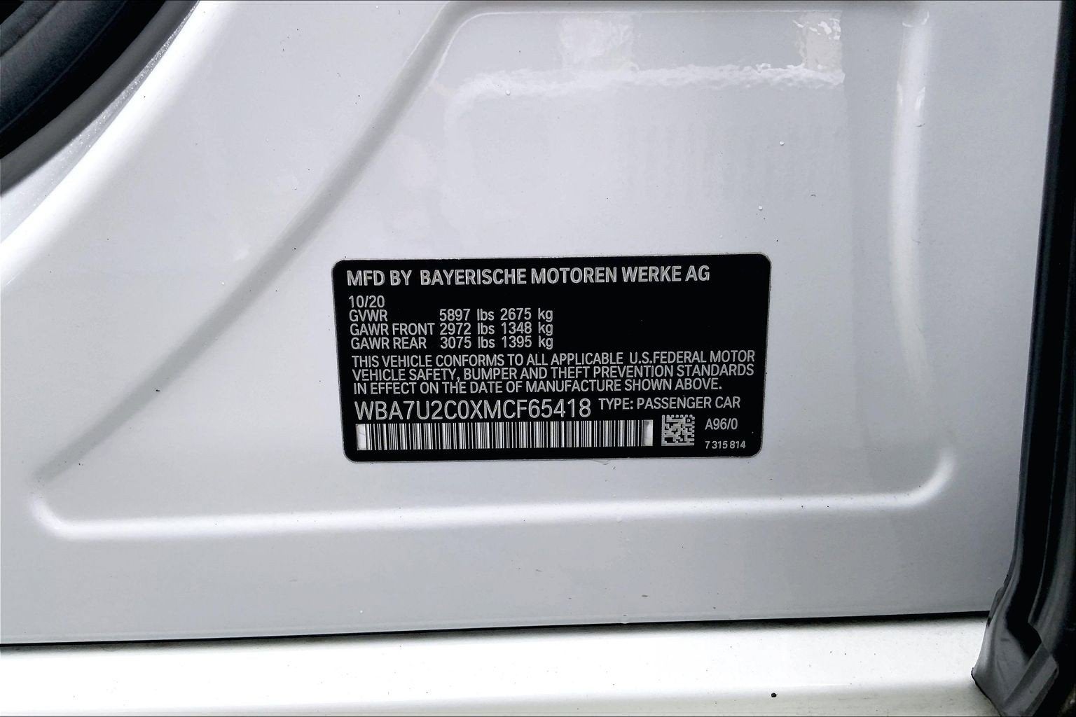 2021 BMW 7 Series 750i xDrive