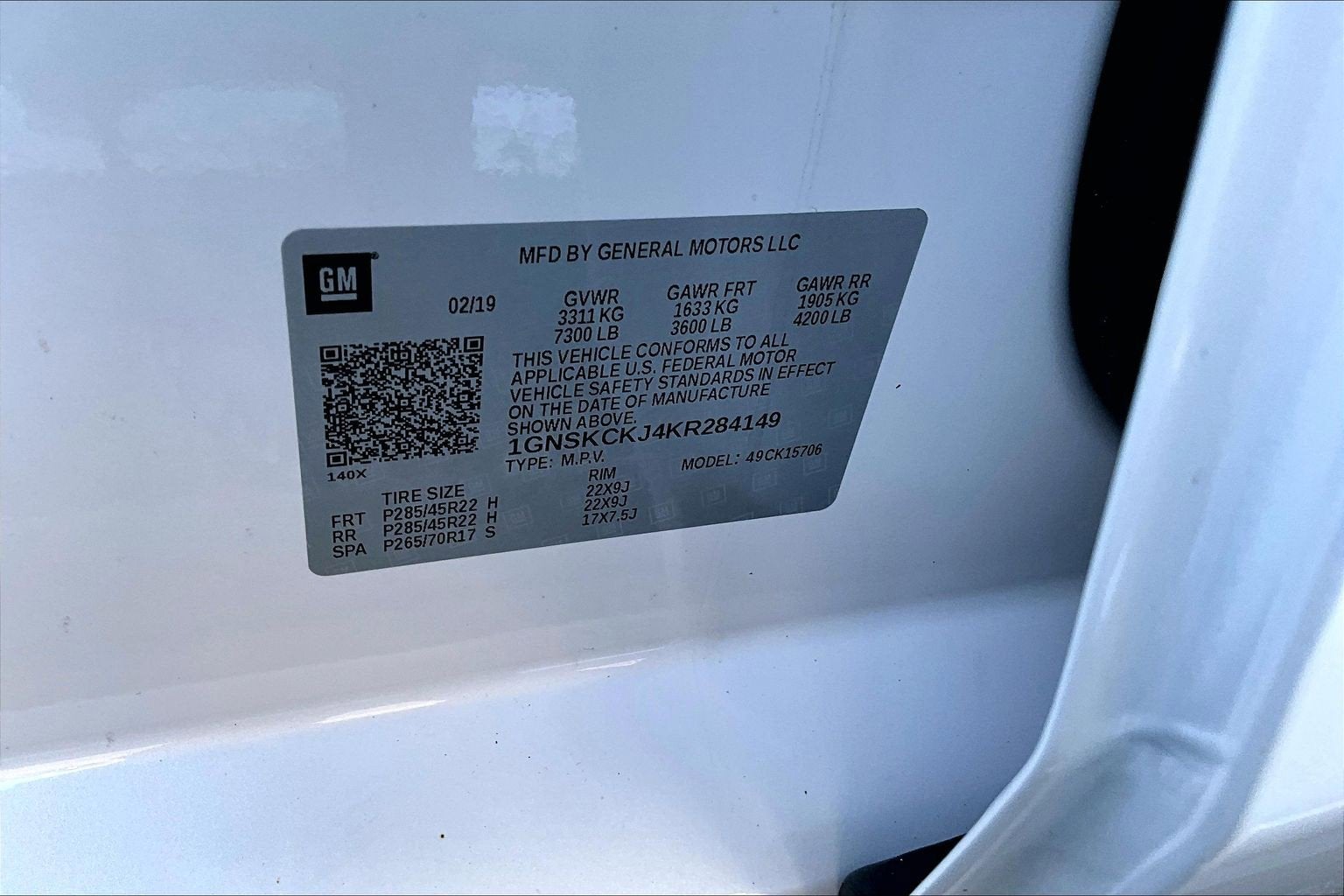 2019 Chevrolet Tahoe Premier