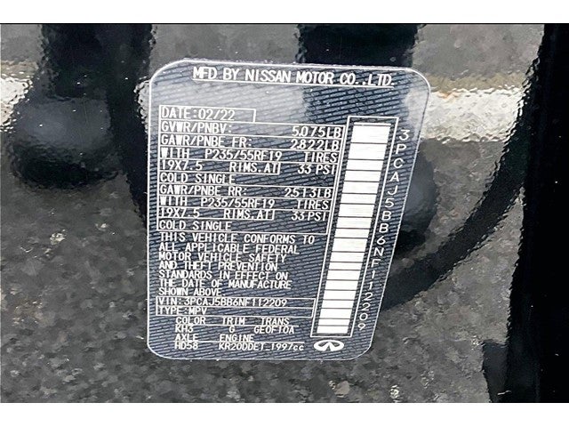 2022 INFINITI QX50 LUXE AWD