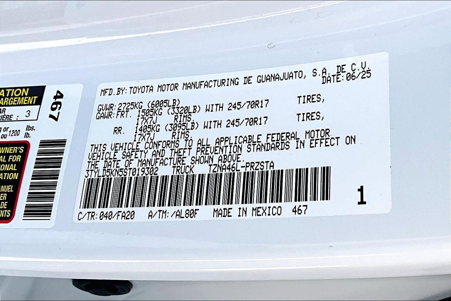 2025 Toyota Tacoma 4WD SR