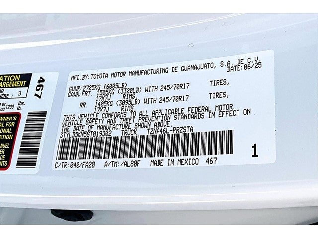 2025 Toyota Tacoma 4WD SR