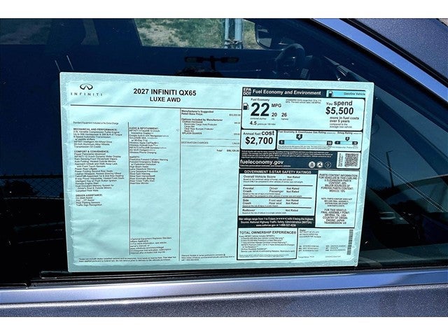 2027 INFINITI QX65 Luxe AWD