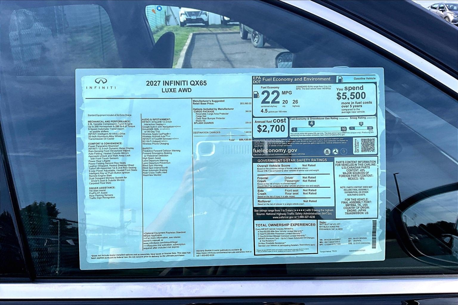 2027 INFINITI QX65 Luxe AWD