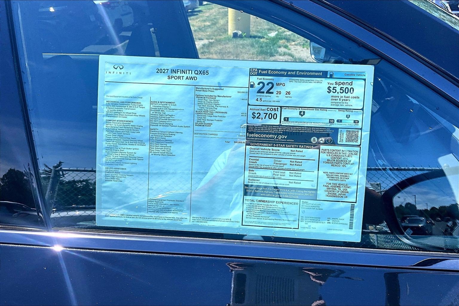 2027 INFINITI QX65 Sport AWD