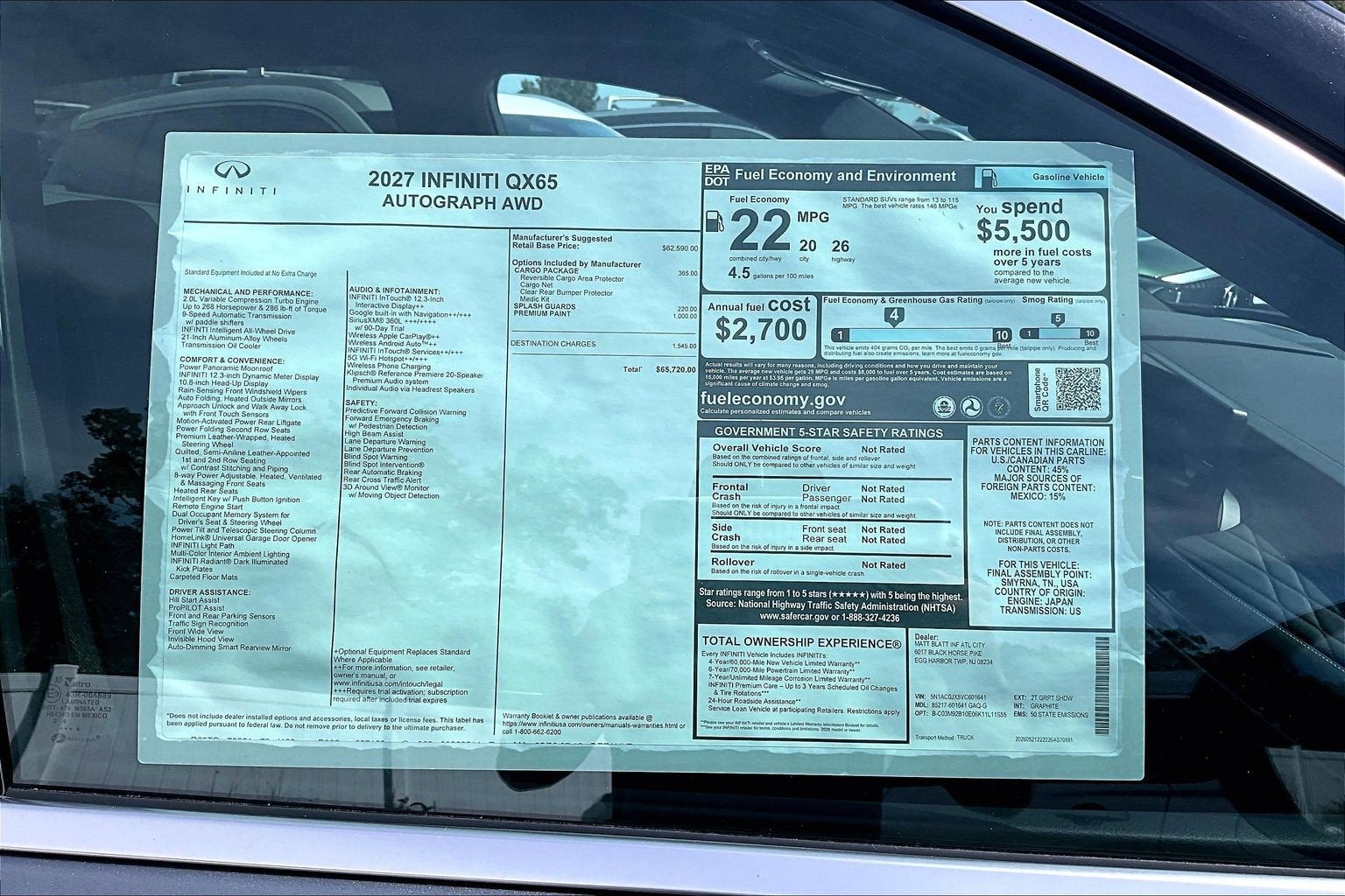 2027 INFINITI QX65 Autograph AWD