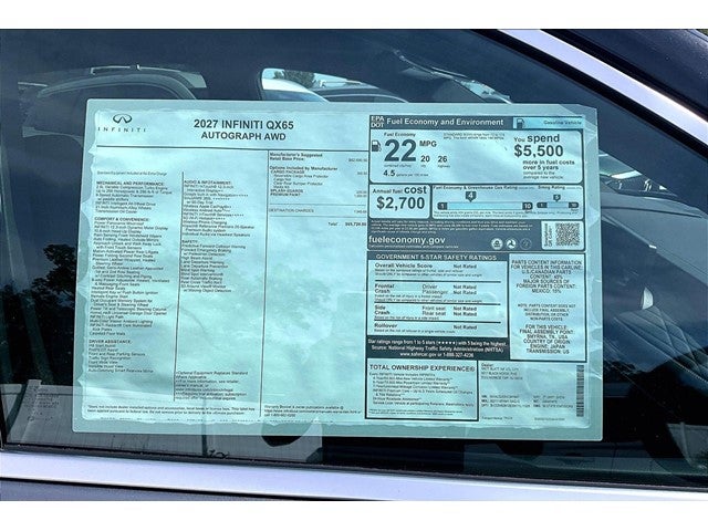 2027 INFINITI QX65 Autograph AWD
