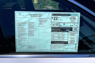 2027 INFINITI QX65 Autograph AWD
