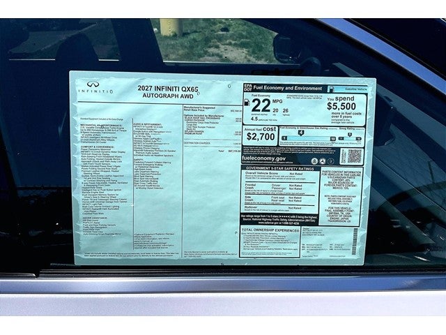 2027 INFINITI QX65 Autograph AWD