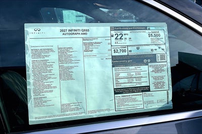 2027 INFINITI QX65 Autograph AWD