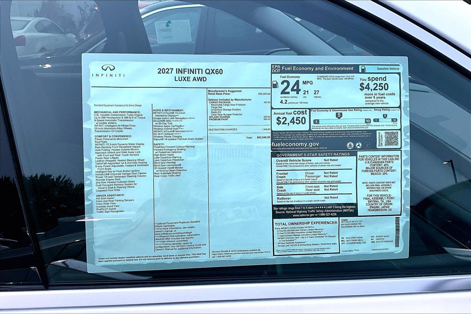 2027 INFINITI QX60 Luxe AWD
