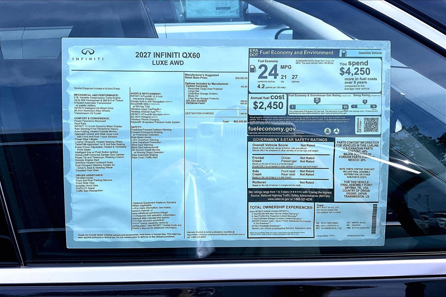 2027 INFINITI QX60 Luxe AWD