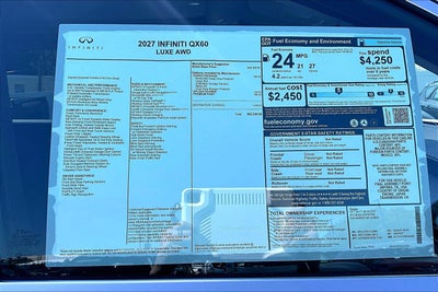 2027 INFINITI QX60 Luxe AWD