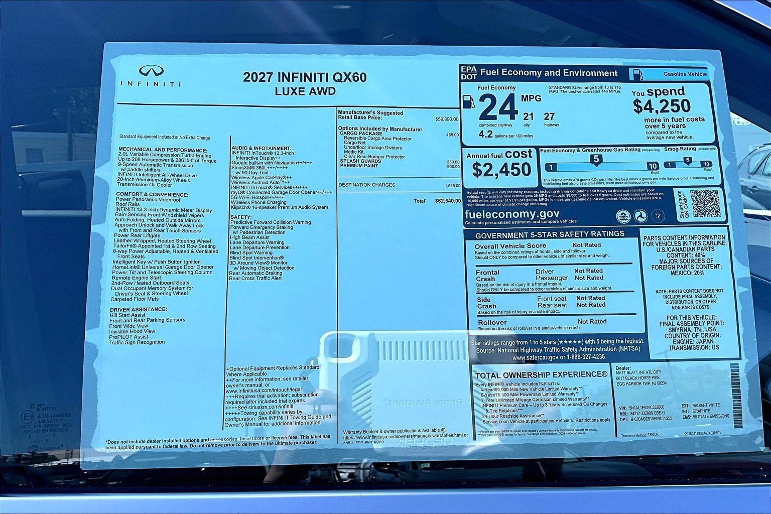 2027 INFINITI QX60 Luxe AWD