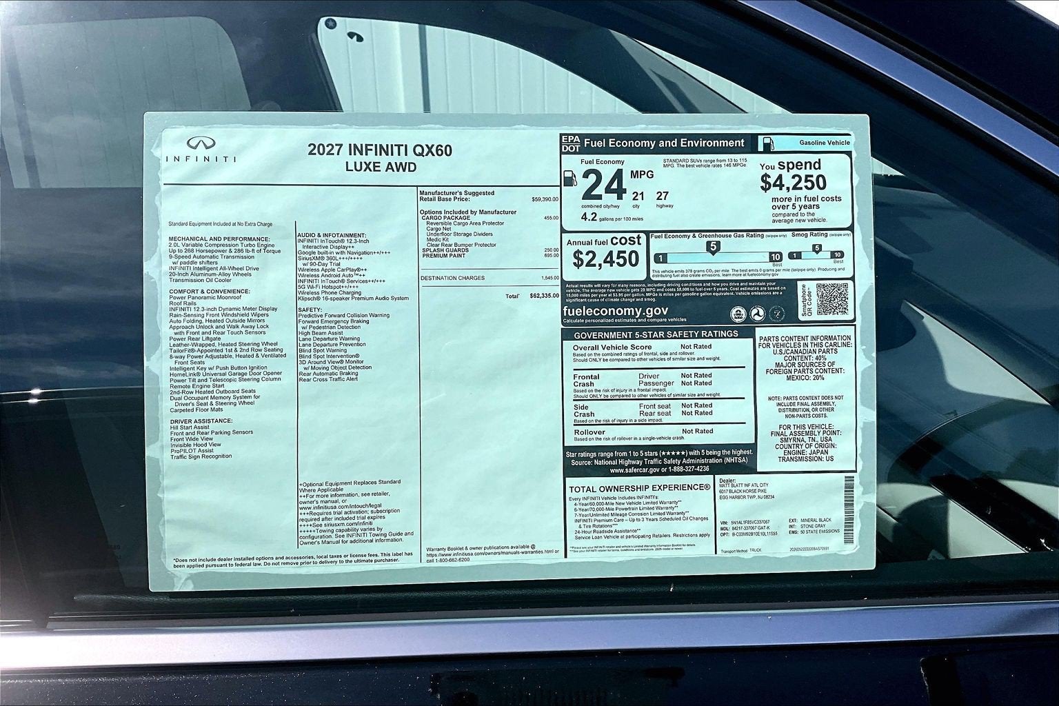 2027 INFINITI QX60 Luxe AWD