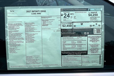 2027 INFINITI QX60 Luxe AWD