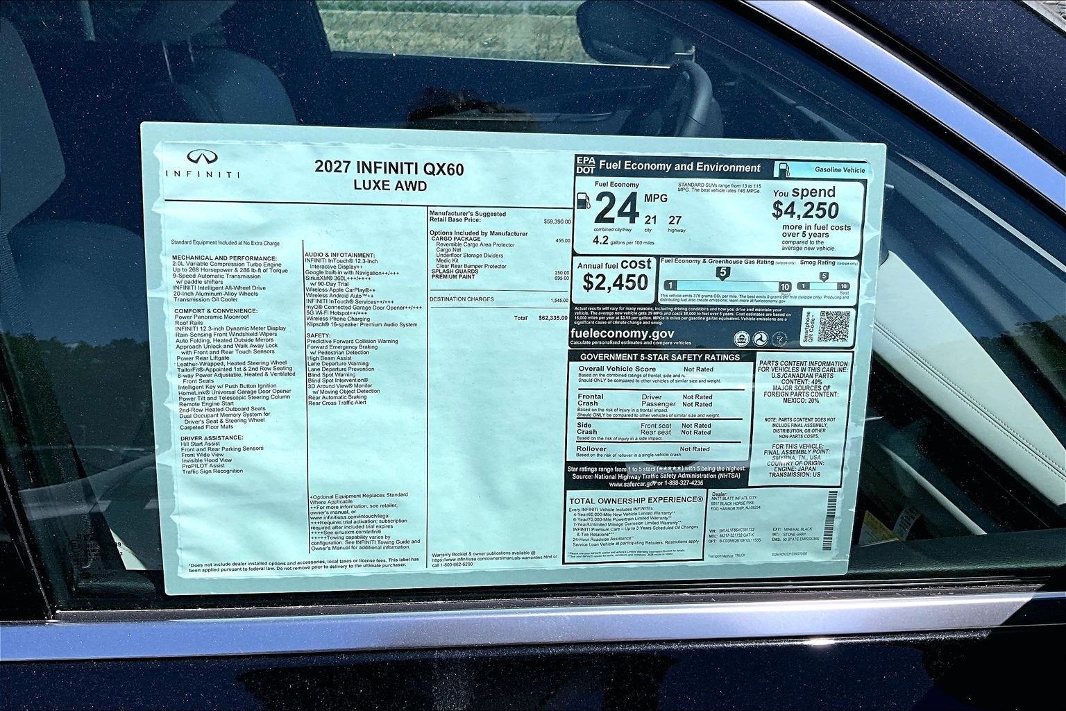2027 INFINITI QX60 Luxe AWD
