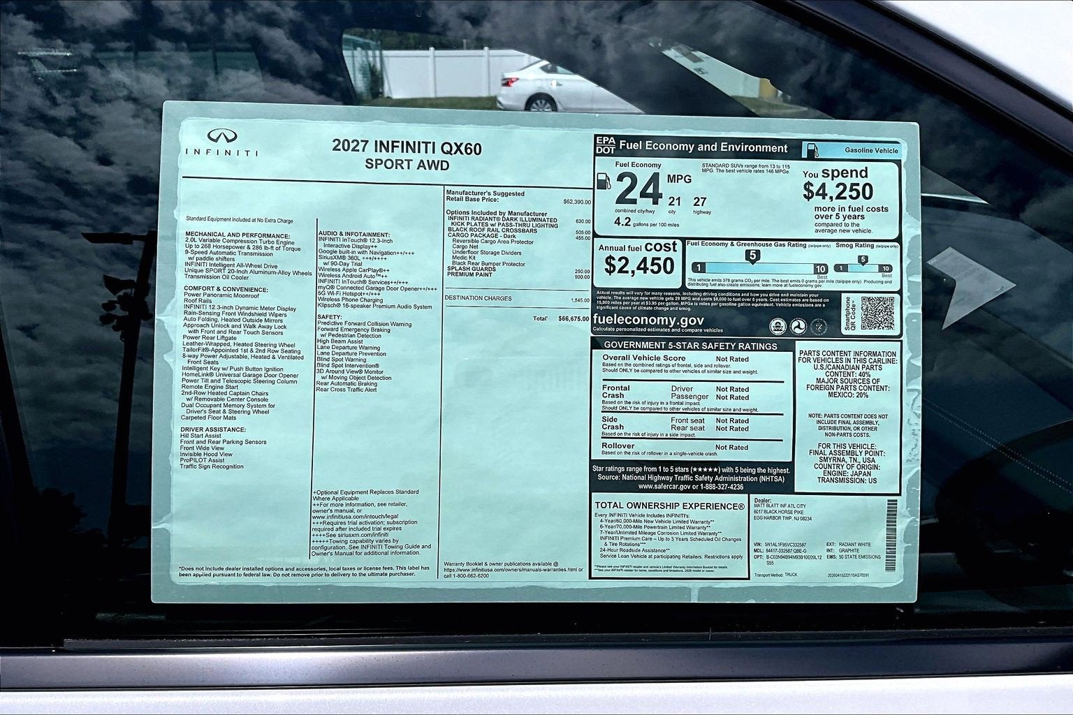 2027 INFINITI QX60 Sport AWD