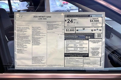 2026 INFINITI QX60 Luxe AWD