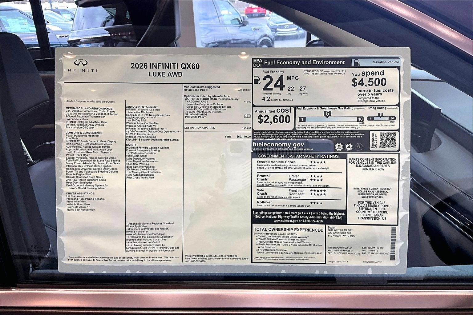 2026 INFINITI QX60 Luxe AWD