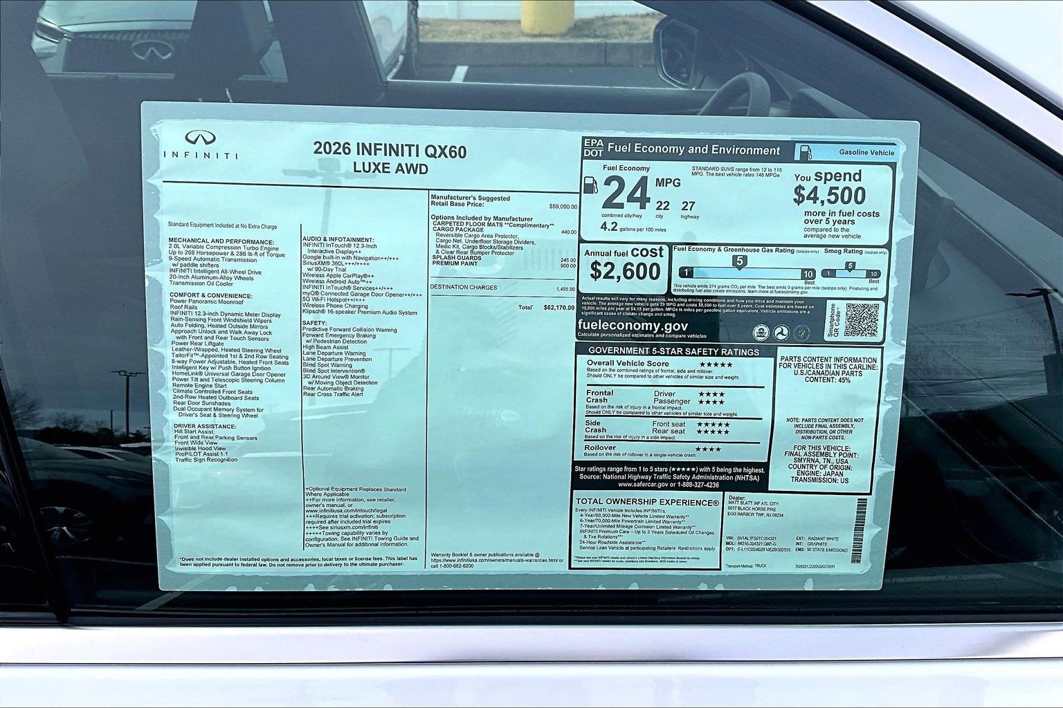 2026 INFINITI QX60 Luxe AWD