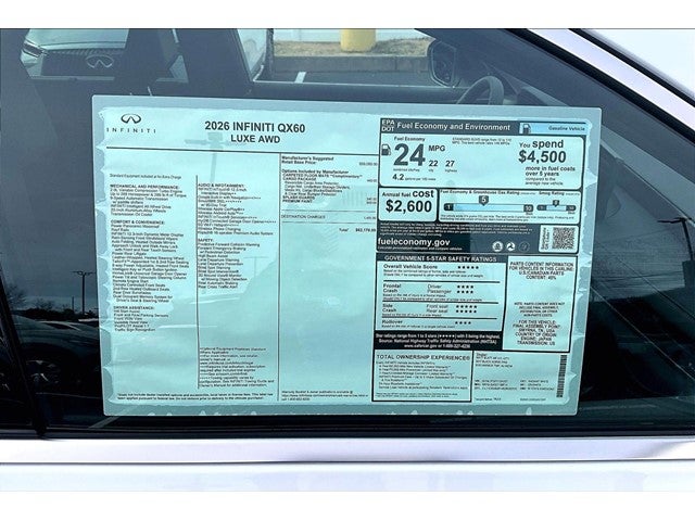 2026 INFINITI QX60 Luxe AWD
