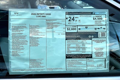 2026 INFINITI QX60 Luxe AWD