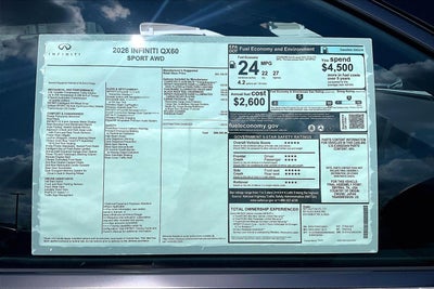 2026 INFINITI QX60 Sport AWD