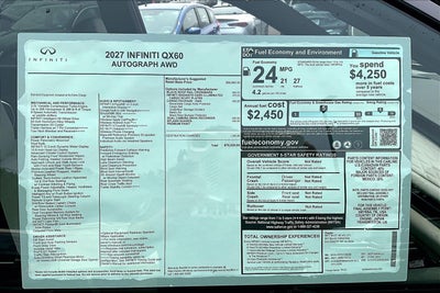 2027 INFINITI QX60 Autograph AWD