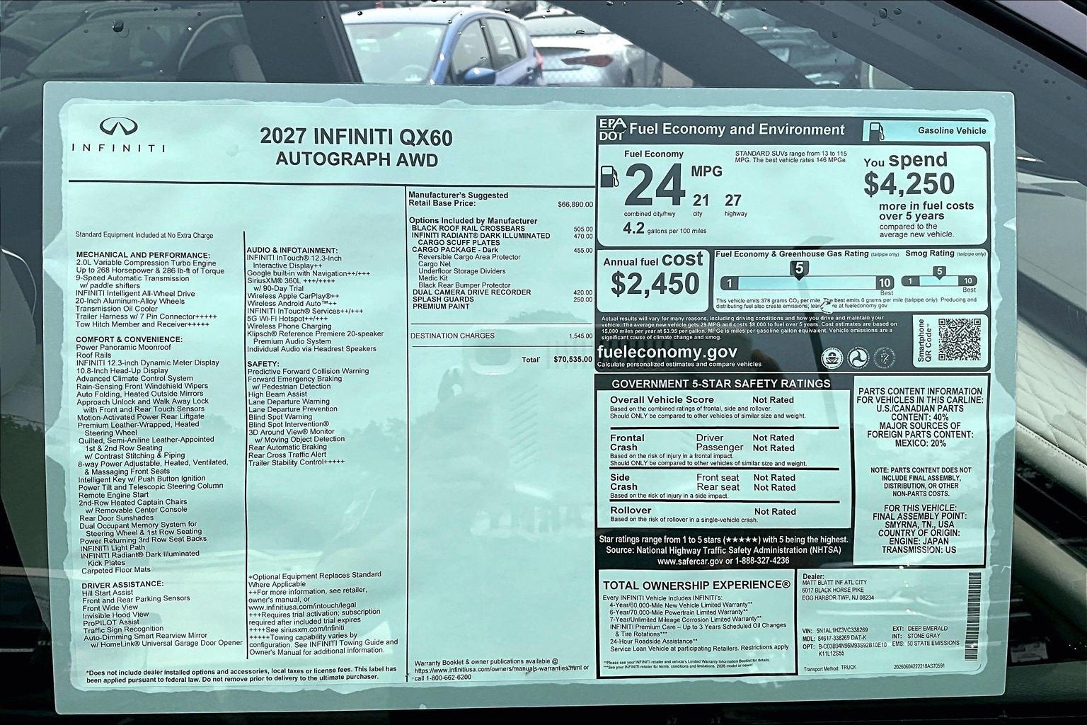 2027 INFINITI QX60 Autograph AWD