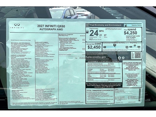 2027 INFINITI QX60 Autograph AWD