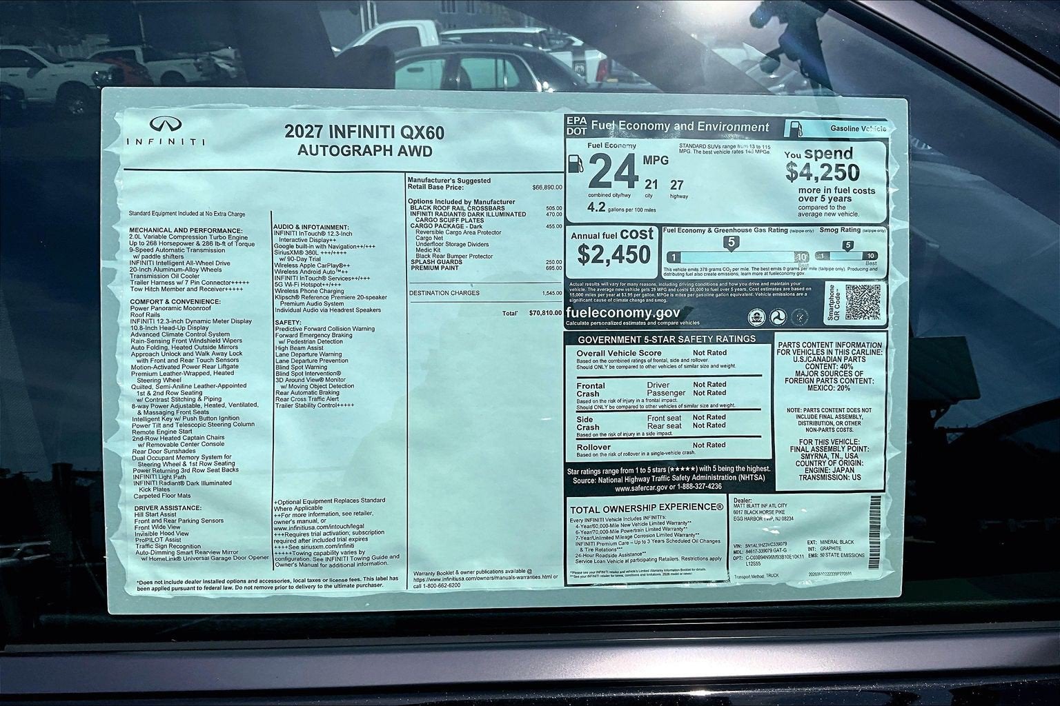 2027 INFINITI QX60 Autograph AWD