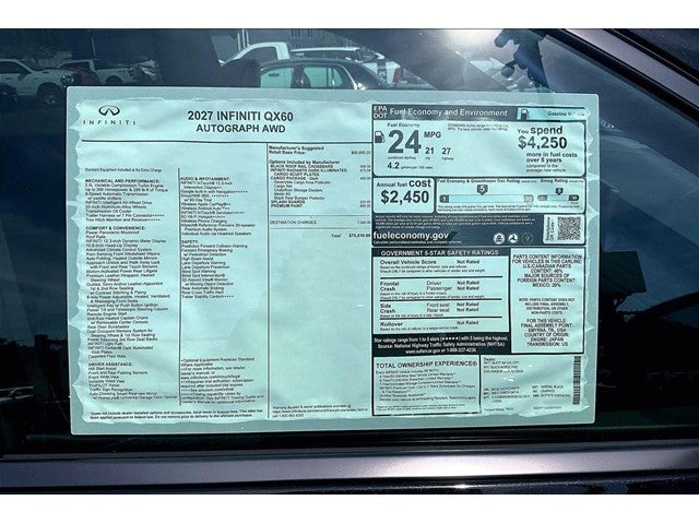 2027 INFINITI QX60 Autograph AWD