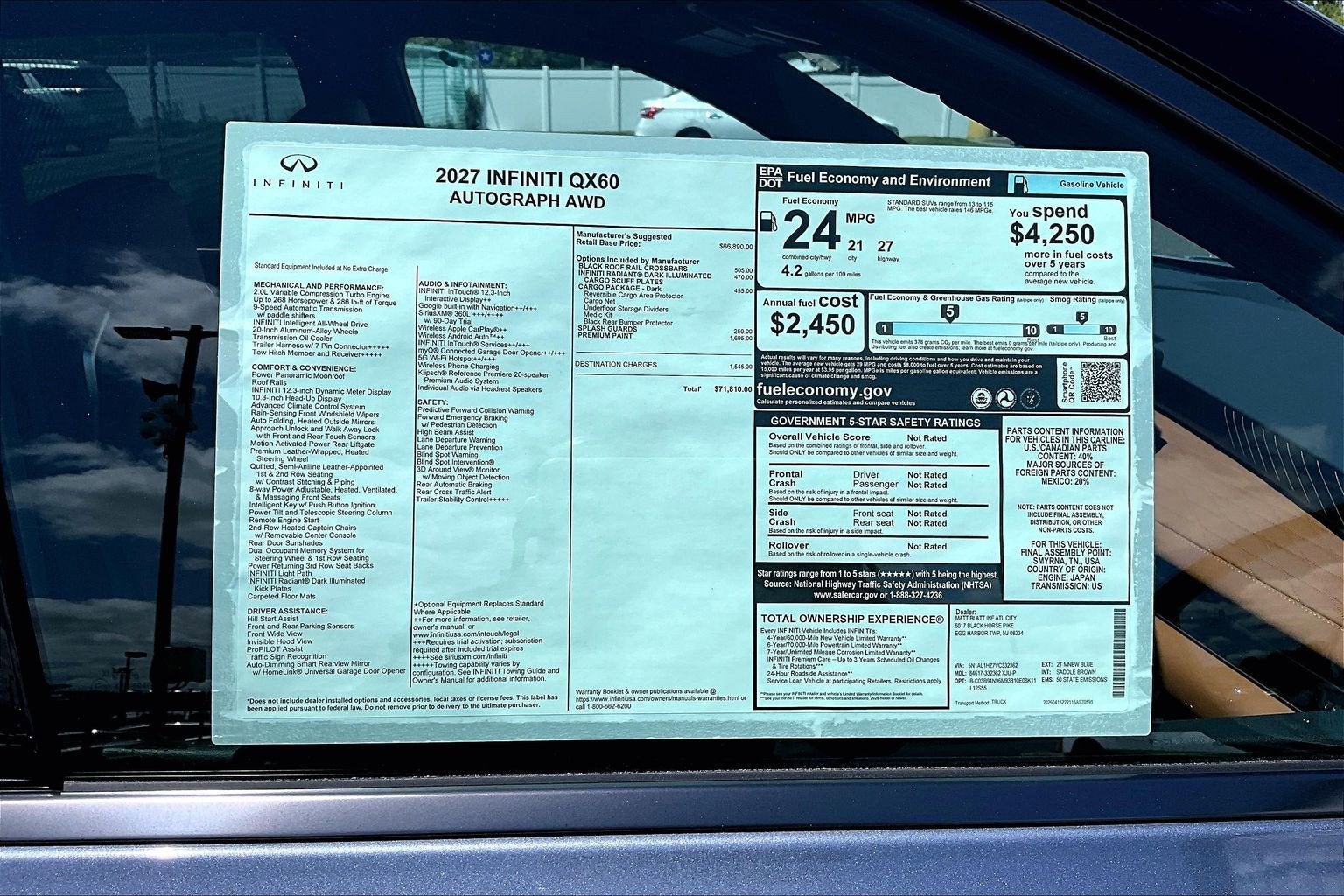 2027 INFINITI QX60 Autograph AWD