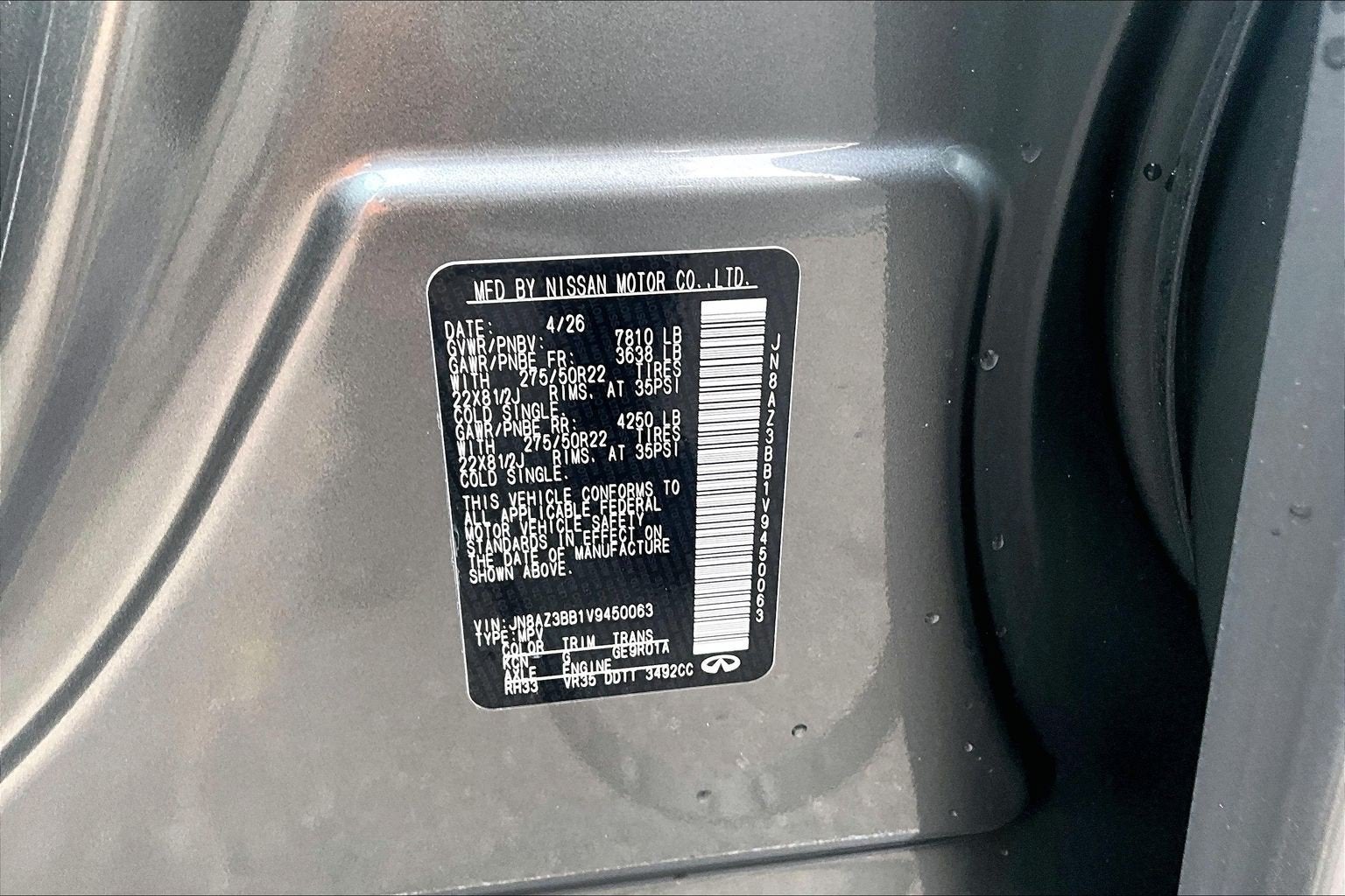 2027 INFINITI QX80 Luxe 4WD