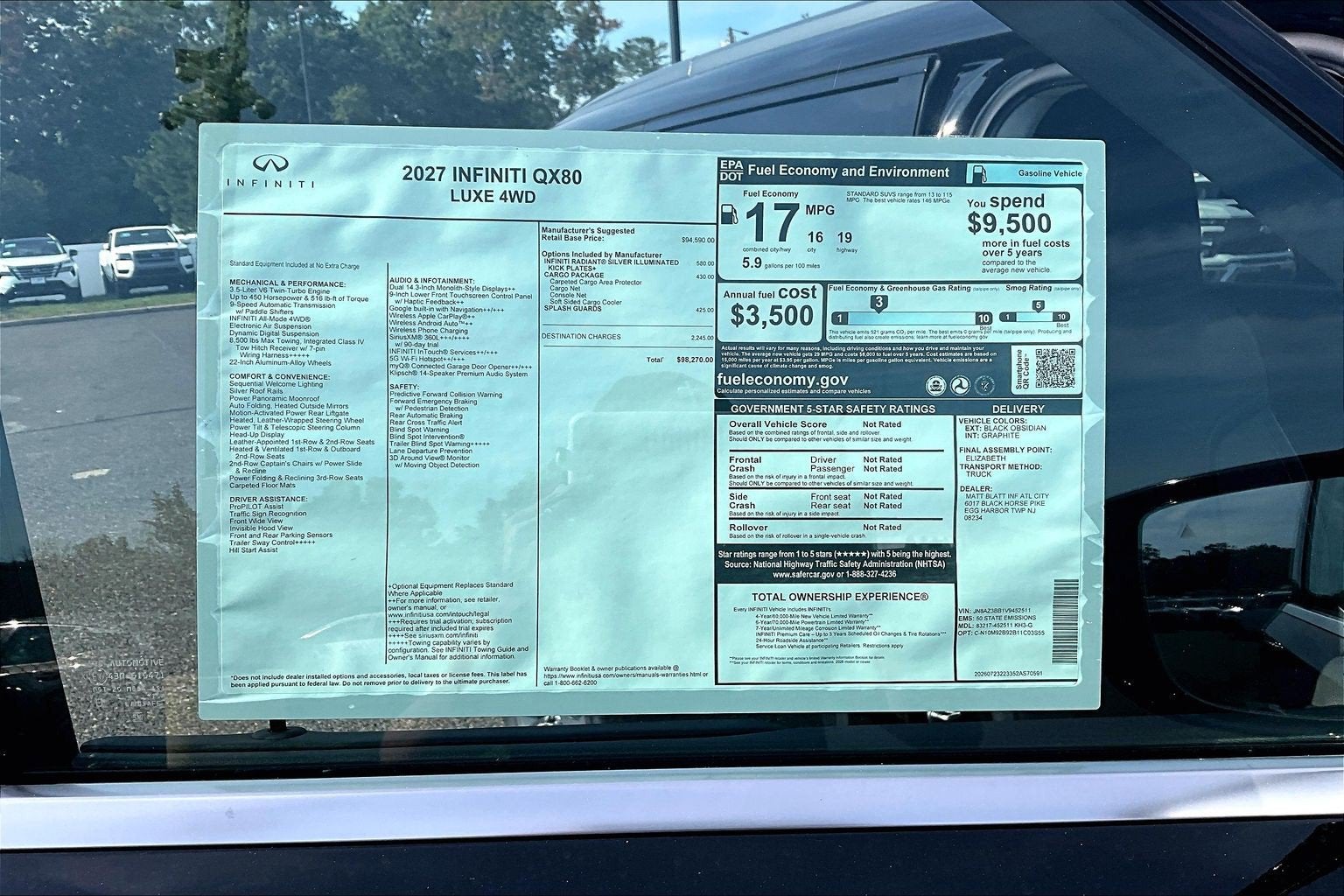 2027 INFINITI QX80 Luxe 4WD