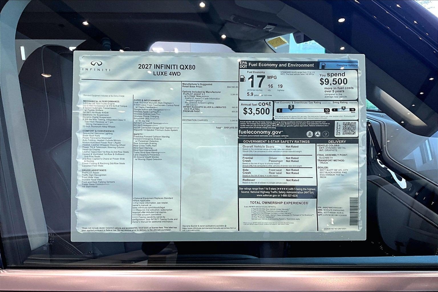 2027 INFINITI QX80 Luxe 4WD