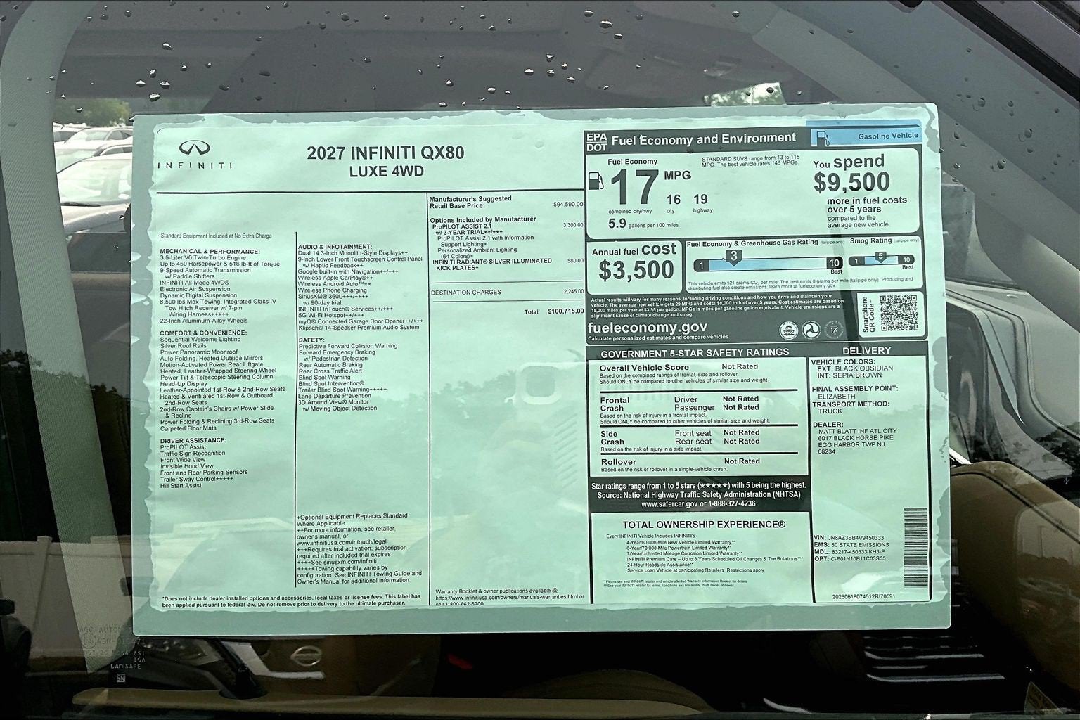 2027 INFINITI QX80 Luxe 4WD