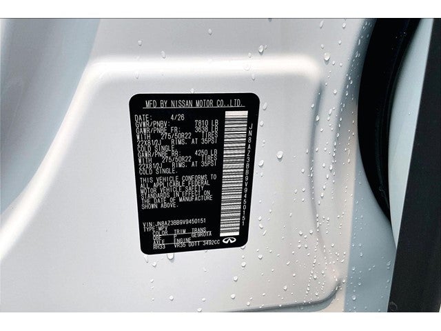 2027 INFINITI QX80 Luxe 4WD