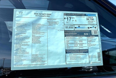 2026 INFINITI QX80 Autograph 4WD