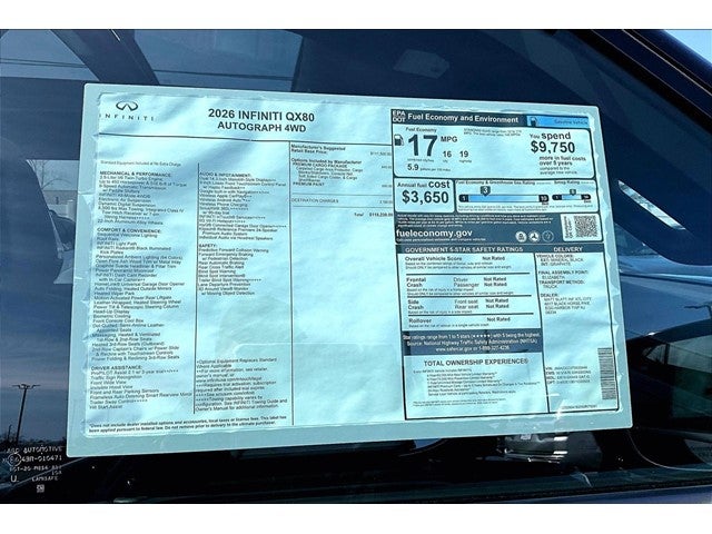 2026 INFINITI QX80 Autograph 4WD