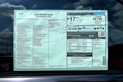 2026 INFINITI QX80 Autograph 4WD