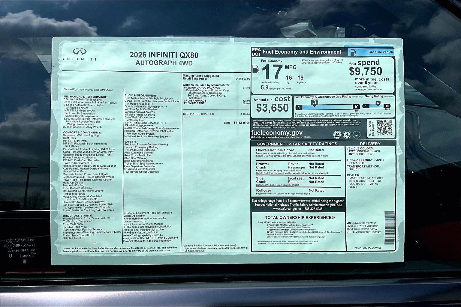 2026 INFINITI QX80 Autograph 4WD